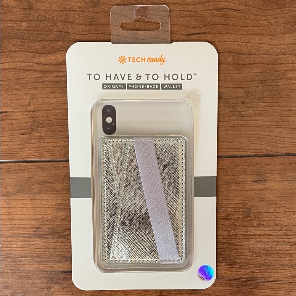 Tech Candy Silver Phone-Back Wallet